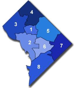 washington dc στάθμευσης ζώνη χάρτης