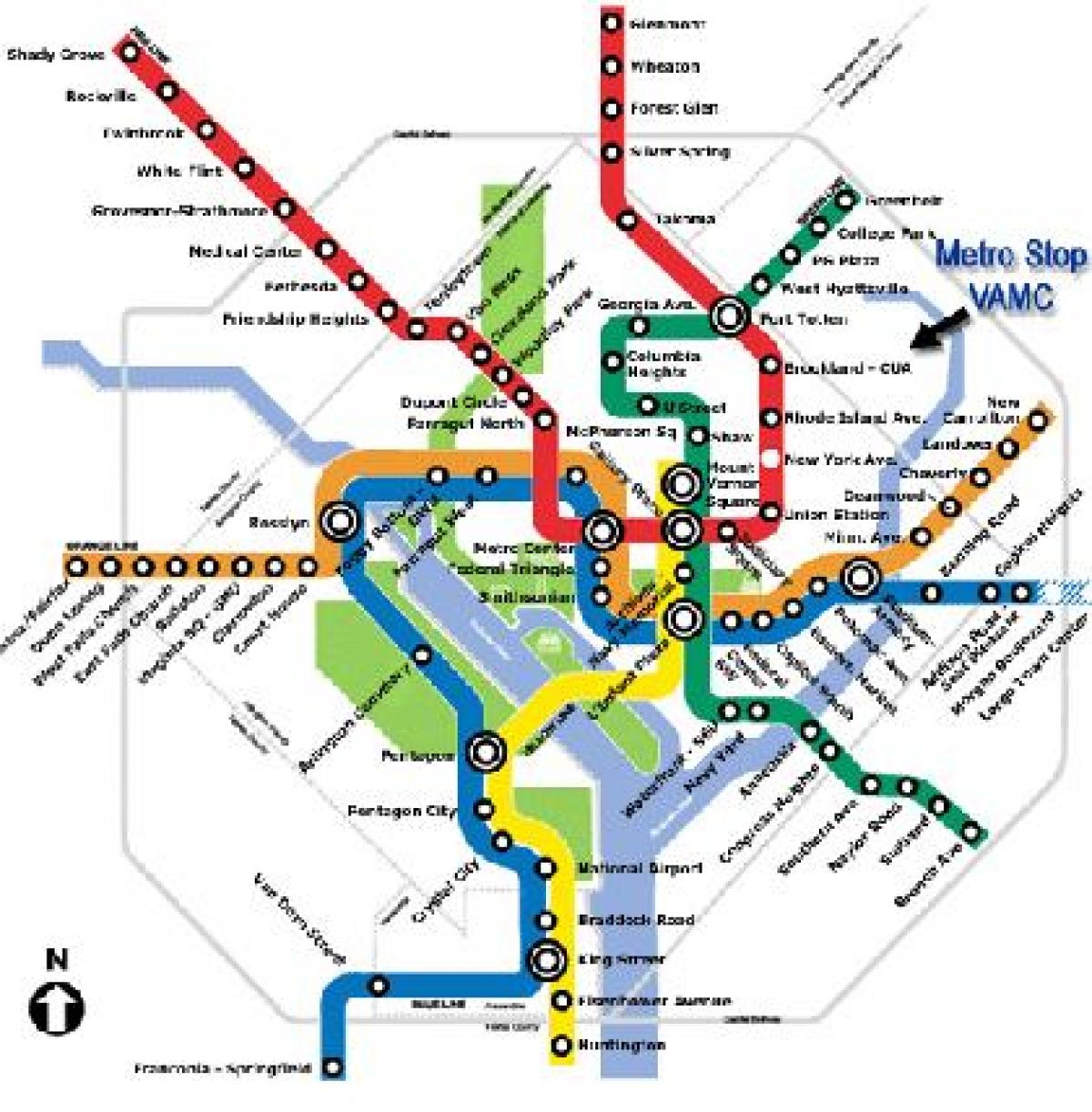 md χάρτη του μετρό