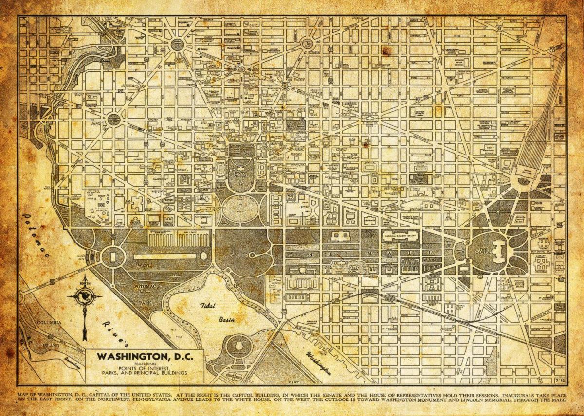 vintage dc χάρτης