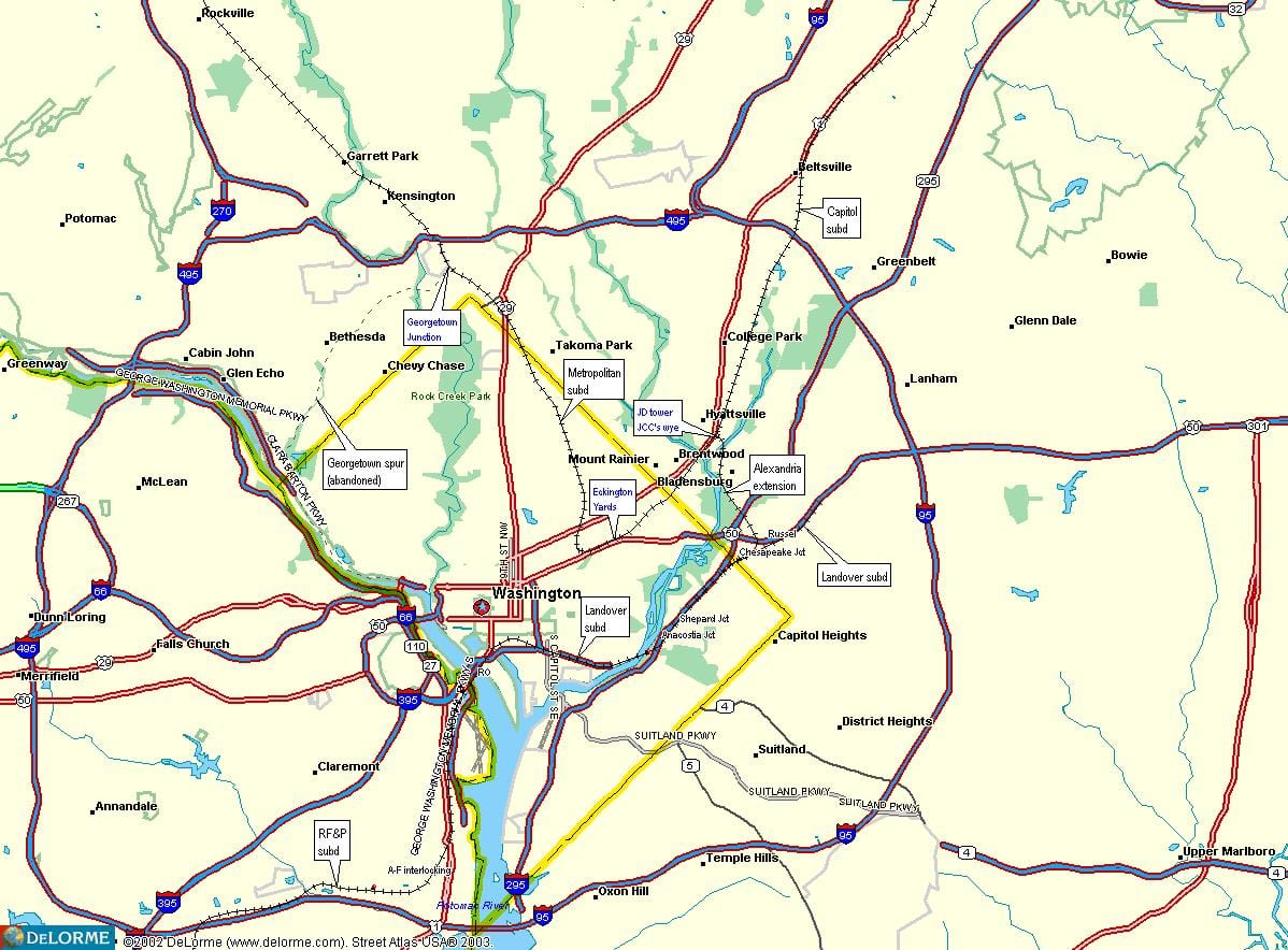 dc rail χάρτης