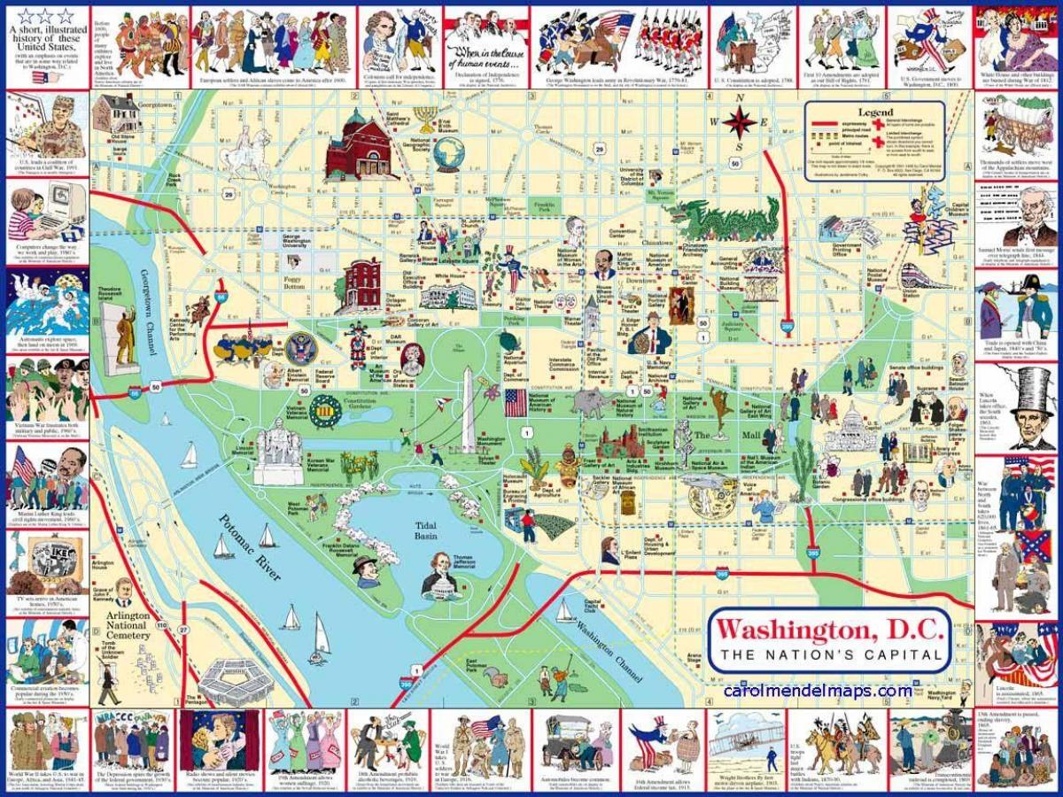ουάσιγκτον dc χάρτης