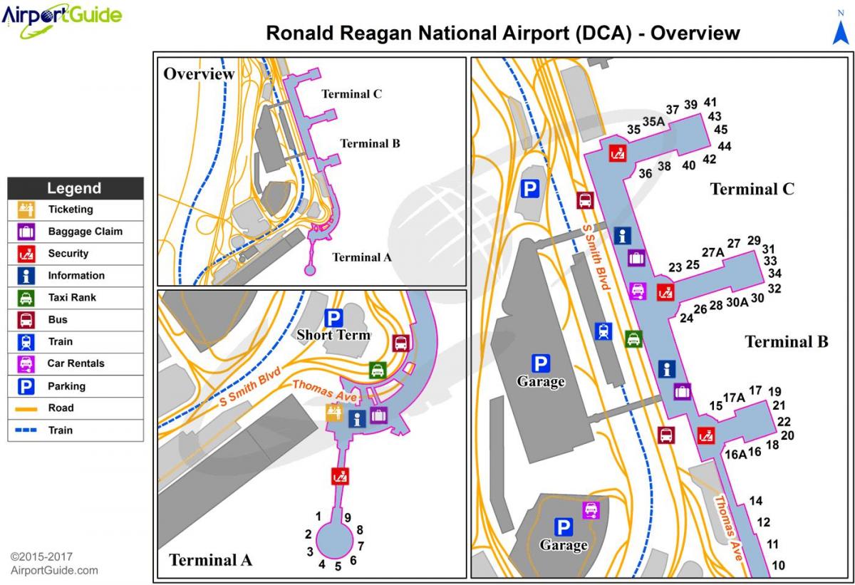 εθνικό αεροδρόμιο ουάσινγκτον εμφάνιση χάρτη