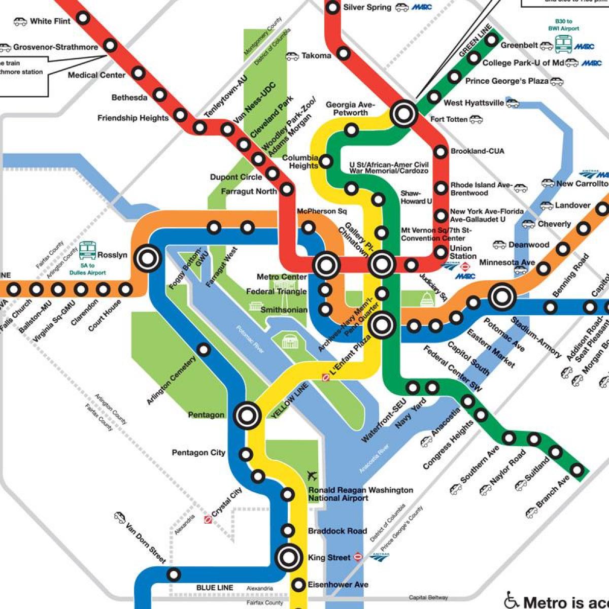το νέο dc metro χάρτης