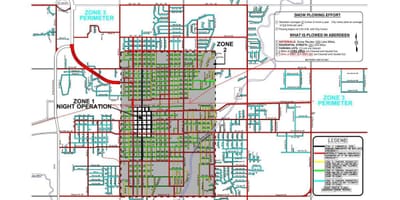 Χάρτης της ζώνης 3 parking dc