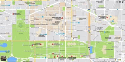 Εμφάνιση χάρτη μουσεία smithsonian