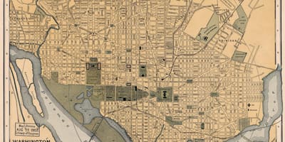 Παλιό χάρτη washington dc