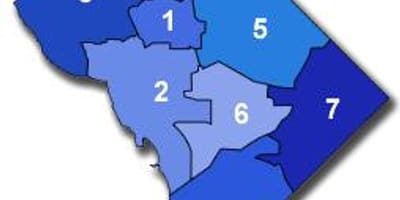 Washington dc στάθμευσης ζώνη χάρτης