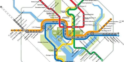 Washington dc τρένο χάρτης