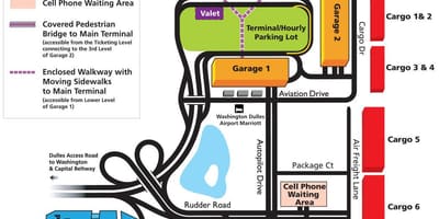 Χάρτης της dulles airport area