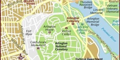 Χάρτης της arlington washington dc