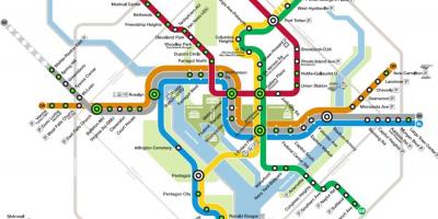 Ουάσιγκτον σταθμό του μετρό χάρτης