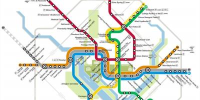 Dc metro χάρτης 2015