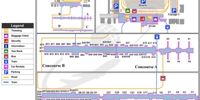 Dulles airport terminal χάρτης