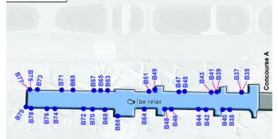 Χάρτης της dulles terminal b