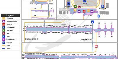 Dulles airport terminal χάρτης