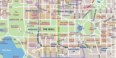 Συνεχές ρεύμα national mall χάρτης