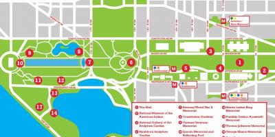 Χάρτης της national mall στάθμευσης