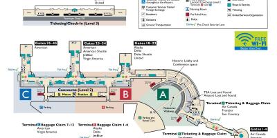 Ronald reagan national airport χάρτης