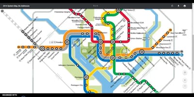 Dc metro ταξίδι χάρτης
