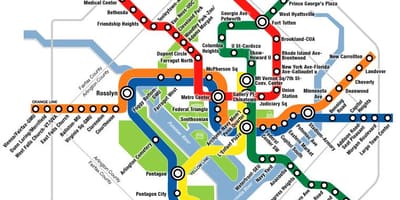 Ουάσιγκτον dc metro χάρτης