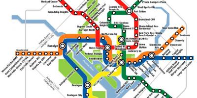 Ουάσιγκτον dc metro χάρτης