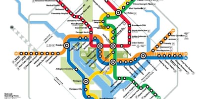 Χάρτης της wmata χάρτης dc