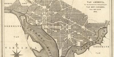 Χάρτης του ιστορικού χάρτη της ουάσινγκτον