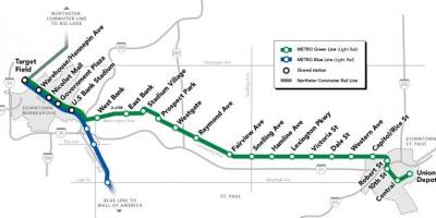 Πράσινη γραμμή dc metro χάρτης