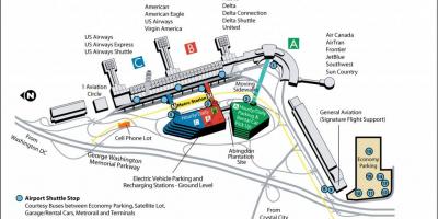 Reagan airport πύλη χάρτης