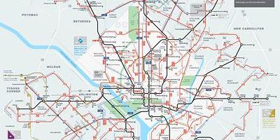 Dc metro bus χάρτης